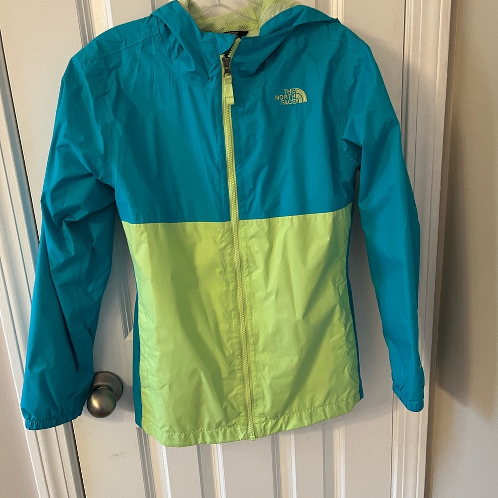 The North Face Blue and Green Jacket